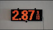 The Best Gas Price LED Sign with Wireless Keyboard