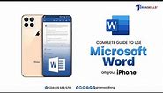 How to use Word Document on your iPhone for FREE | DIY Videos #4