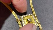 18k Gold Diamond Necklace From Greece at Athena Gaia