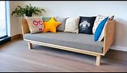 DIY Modern Indoor Sofa - Build a stylish and comfortable chair using simple materials!