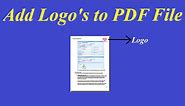 How to Add Logo's to PDF File's