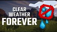 How to Make Minecraft Weather Clear FOREVER [Command]