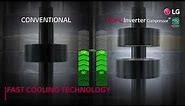 How LG Dual Inverter Compressor™ Fast Cooling Technology works