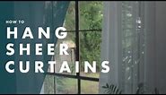 How To Hang Sheer Curtains - Bunnings Warehouse