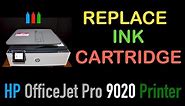 HP OfficeJet Pro 9020 Ink Cartridge Replacement.