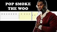 Pop Smoke - The Woo ft. 50 Cent, Roddy Ricch (Easy Guitar Tabs Tutorial)