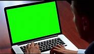 laptop screen green screen template no copyright