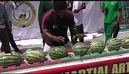 Smashing Watermelons With Your Head | Guinness World Record