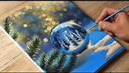 Painting a Crystal Ball / Acrylic / STEP by STEP
