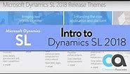 Microsoft Dynamics SL 2018 Overview Webinar