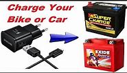 How to Charge 12Volt Bike/Car Battery with 5Volt Mobile Phone Charger Updated 2020 | shop online