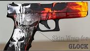 Pistol Skin – Heavy Duty Vinyl Gun Wrap for Glock, Waterproof, Easy to Install, Protective Gun Skin
