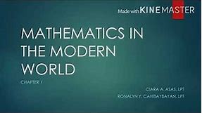 MMW - Chapter 1: Mathematics in our World