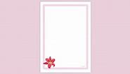 Floral Page Border