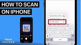 How To Scan On iPhone