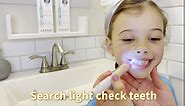 SEAGO Kids Toothbrush, Electric Sonic Tooth Brush with Smart Timer and 8 Replacement Heads, Soft Battery Powered, Ideal for a Deep Clean, Waterproof Travel Toothbrushes for Kids of Age 3+, 977 (Blue)