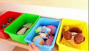 12 Pieces School Book Bins for Classroom Plastic Cubby Bins Colored Toy Bins Storage Scoop Front Organizer Containers Storage Cubbies for Kids Classroom Library Office