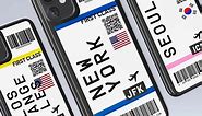 Kurler Flight Ticket Phone Case