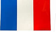Flag of France | 4 Pack | 4" x 2.5" | French Flag Sticker Auto Decal Auto Car Window Decal Bumper Heavy Duty Water Resistant Français Drapeau Vive La France by Spy Spot