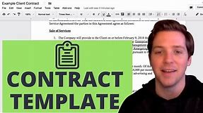 Sales and Service Agreement (Free Client Contract Template)