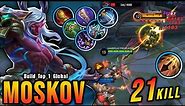 21 Kills!! Moskov Maximum Attack Speed Build is Broken!! - Build Top 1 Global Moskov ~ MLBB