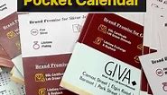 All About Customize your own pocket calendar!