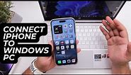 How to Connect iPhone to Windows Laptop/PC?