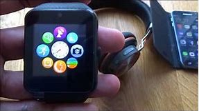 GT08 Smartwatch with Camera Supports SIM Card TF Card [Hands on Review and Test]