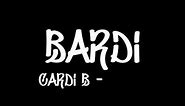 Cardi B - Press | Kinetic Typography (Lyric Video)