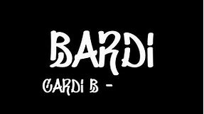 Cardi B - Press | Kinetic Typography (Lyric Video)