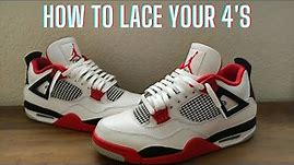 How To Lace Jordan 4's - The BEST Way to Loose Lace