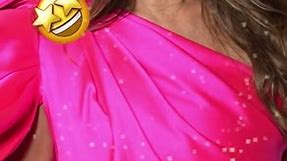 Elizabeth Hurley CHARMS in neon prink dress | HELLO!