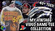 MY VINTAGE VIDEO GAME SHIRT COLLECTION!! OVER 40 TEES!!