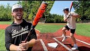 Hitting with the META TEE-BALL BAT | Can we hit a bomb on a 200-ft fence with the 13-ounce Meta?