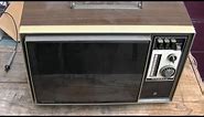 1970s Panasonic Black and White Tube Television Repair Whatever
