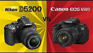 Nikon D5200 vs Canon 650D (Rebel T4i)
