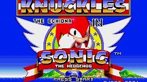 Knuckles the Echidna in Sonic the Hedgehog 2 playthrough ~Longplay~
