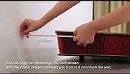 How to set up the ultra short throw projector