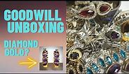 Goodwill Jewelry Unboxing SGW Pennsylvania Gold Diamonds Sterling Amethyst