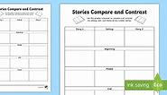 Stories Compare and Contrast Graphic Organizer
