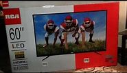 60 inch RCA LED television unboxing/review