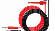 4mm Banana Plug to Test Hook Clip Test Lead Kit Mini-Grabber Cable