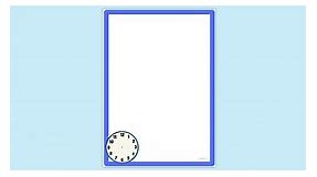 Simple Blank Clock Face Page Border