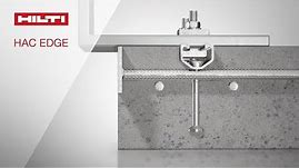 INTRODUCING the new Hilti HAC EDGE innovative cast-in anchor channel solution