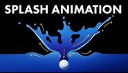 How to Animate a Water Splash - Liquid Animation Tutorial