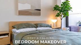 Cozy Bedroom Makeover - Oak & Green Tranquil Retreat (Room Tour)