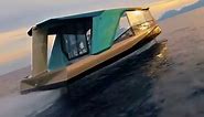 The Icon by TYDE & BMW | Featuring two 100kW electric motors powered by six BMW i3 batteries, the emissions-free Icon can cover 50 nautical miles. It uses a hydrofoil-style set up to glide smoothly at up to 30 knots. #BMWBoat #Droneshot #Boatsgonewild | Boats Gone Wild