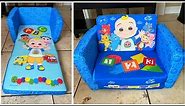 CoComelon Cozee Flip-Out Chair 2-in-1 Convertible Sofa for Kids Review & Assemble