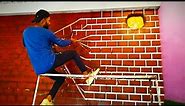 How to make Natural Brick wall | Red Brick painting ideas | 3d bricks design
