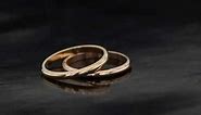 14kt Rose Gold vs 18kt Rose Gold Wedding Bands - See the difference - VIDEO